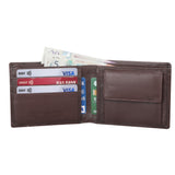 STARHIDE Mens RFID Blocking Genuine Leather Wallet with Removable Minimalist Slim Card Holder 1125