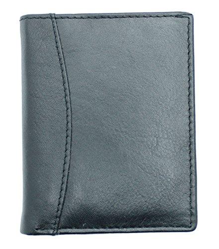 STARHIDE Designer Wallets RFID Blocking Smooth Genuine VT Leather Wallet  with Coin Pocket and Id Window Gift Boxed 1212 (Brown)