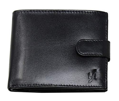 Large Zipped Men's Leather Wallet with RFID Protection